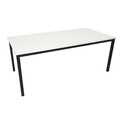 Steel Frame Table 1500x750 White Top